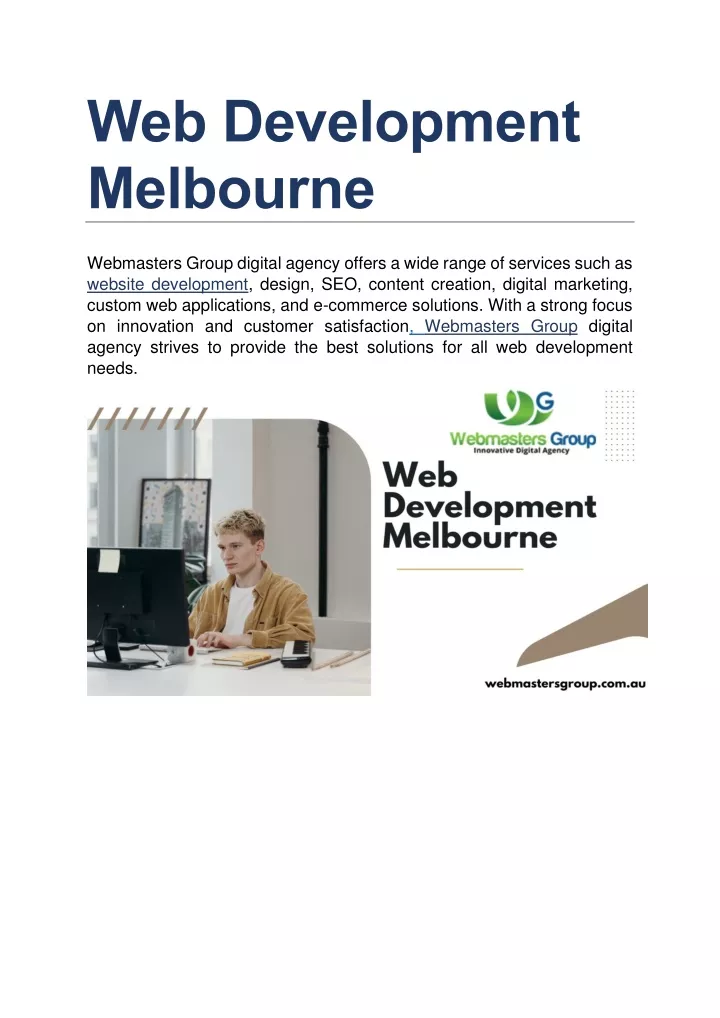 web development melbourne