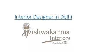 Interior Designer in Delhi