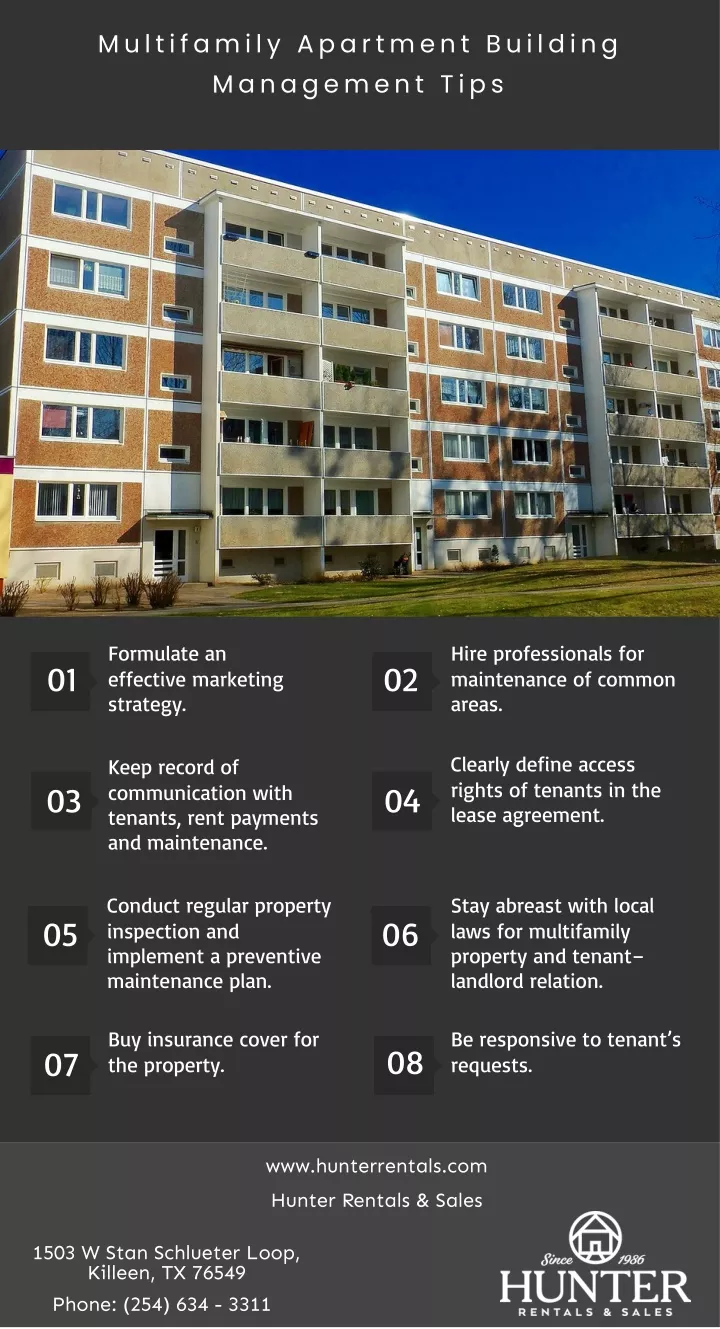 multifamily apartment building management tips