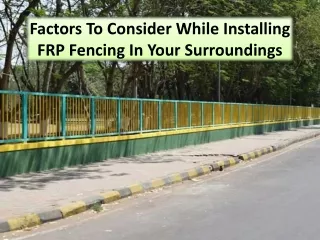 Some things to consider when choosing a fence