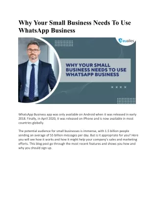 Whatsapp Business Platfrom | Neuailes