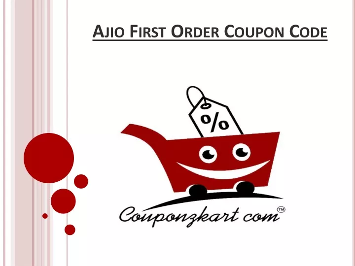 ajio first order coupon code