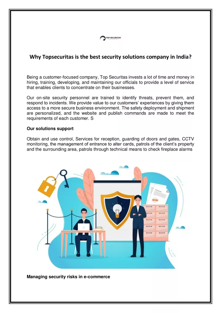 why topsecuritas is the best security solutions