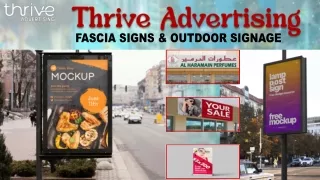 Fascia Signs & Outdoors Signage in Abu Dhabi