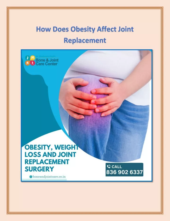 how does obesity affect joint replacement