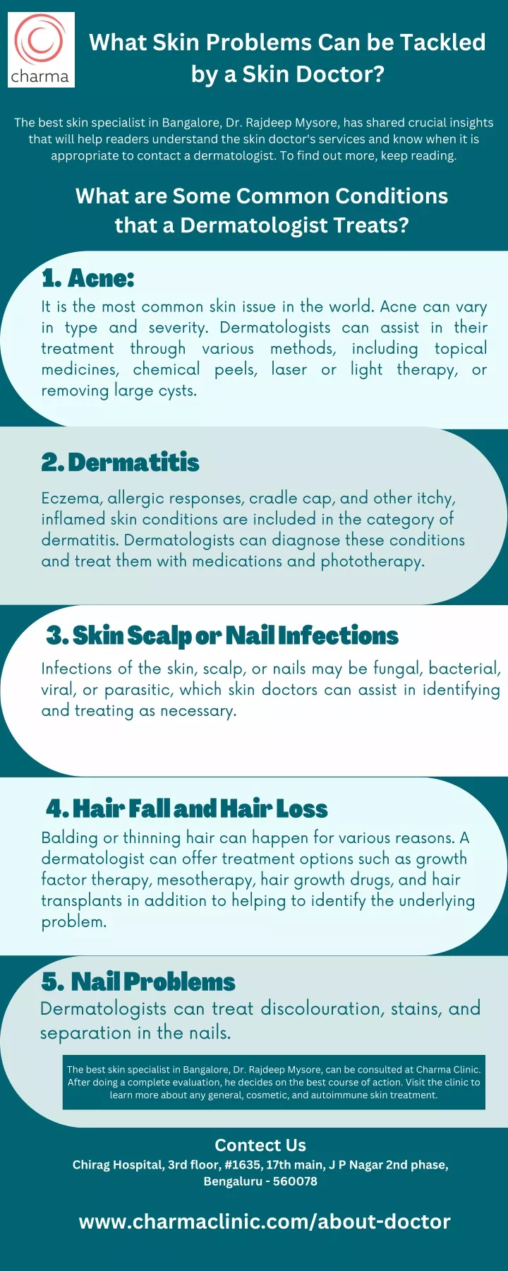what skin problems can be tackled by a skin doctor