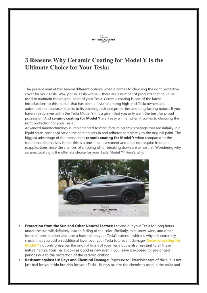 3 reasons why ceramic coating for model