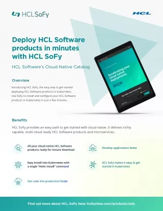 deploy hcl software products in minutes with