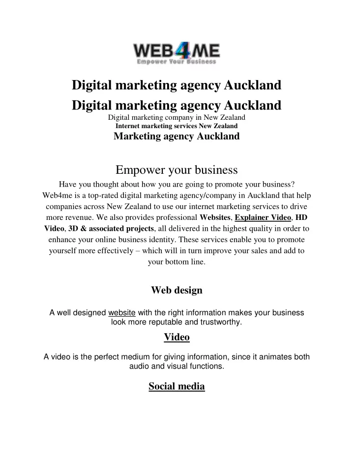 digital marketing agency auckland digital