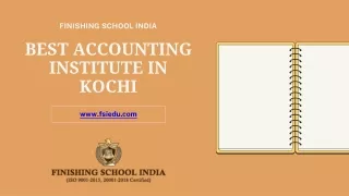 Best Accounting Institute in Kochi