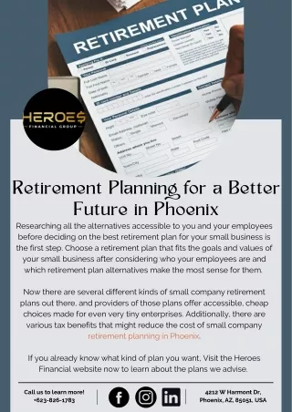 Retirement Planning for a Better Future in Phoenix