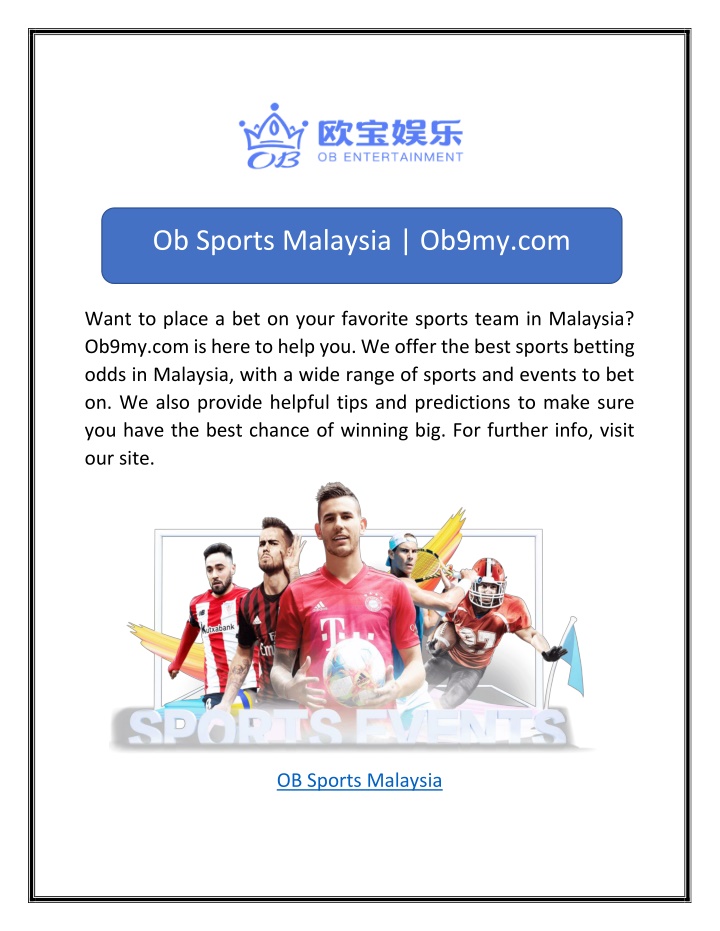 ob sports malaysia ob9my com