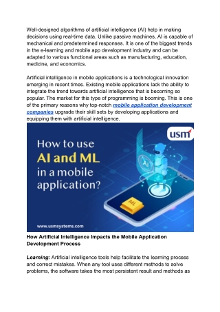 well designed algorithms of artificial