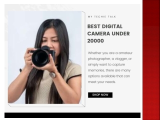 Best Digital Camera under 20000