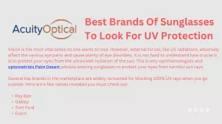 best brands of sunglasses to look