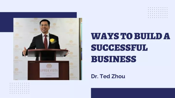 ways to build a successful business