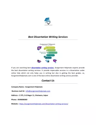 best dissertation writing services