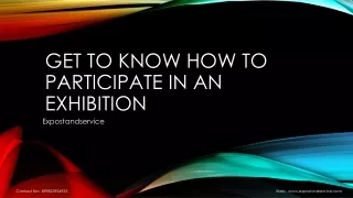Get To know how exhibition builder's work