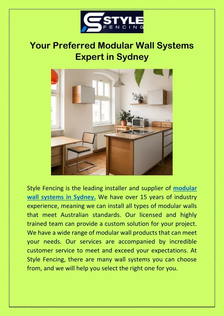 your preferred modular wall systems expert