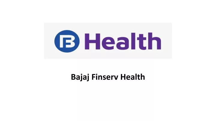 bajaj finserv health