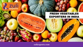 Fresh Vegetables Exporters In India