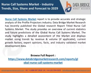 Nurse Call Systems Market