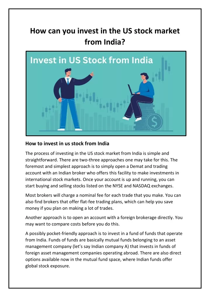 how can you invest in the us stock market from