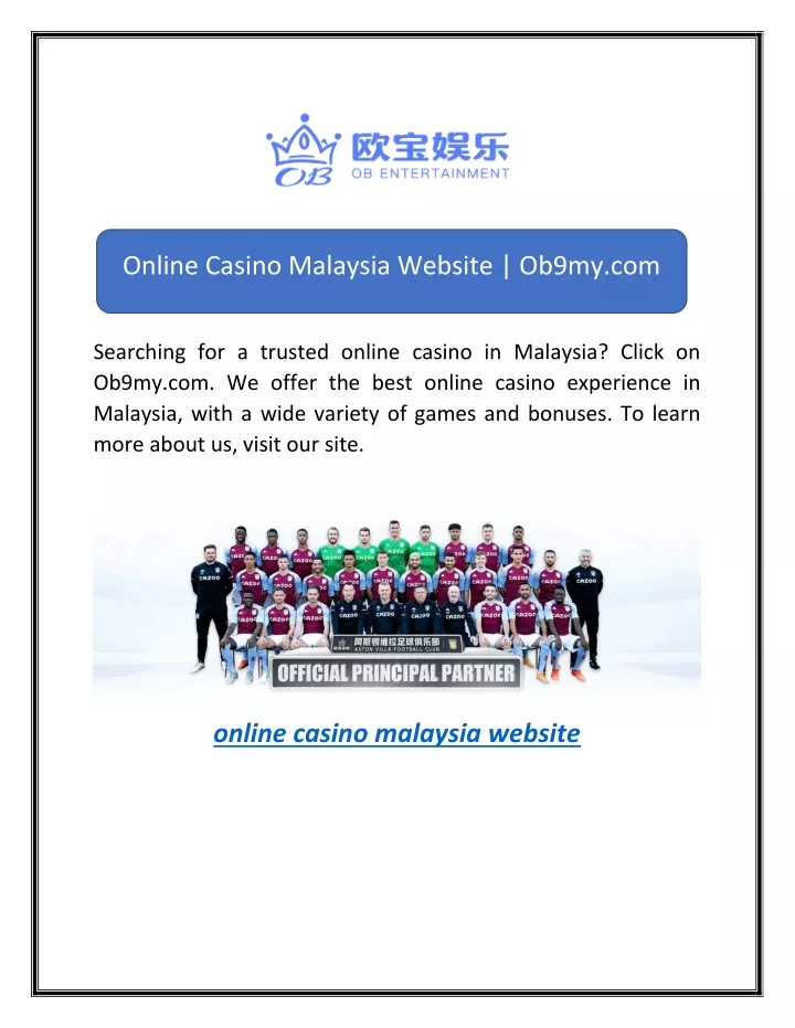 online casino malaysia website ob9my com