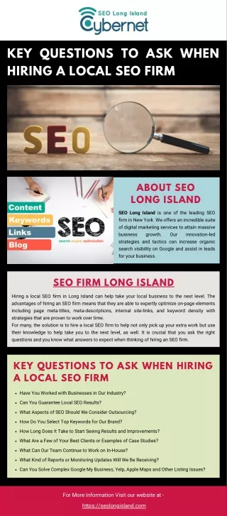 key questions to ask when hiring a local seo firm