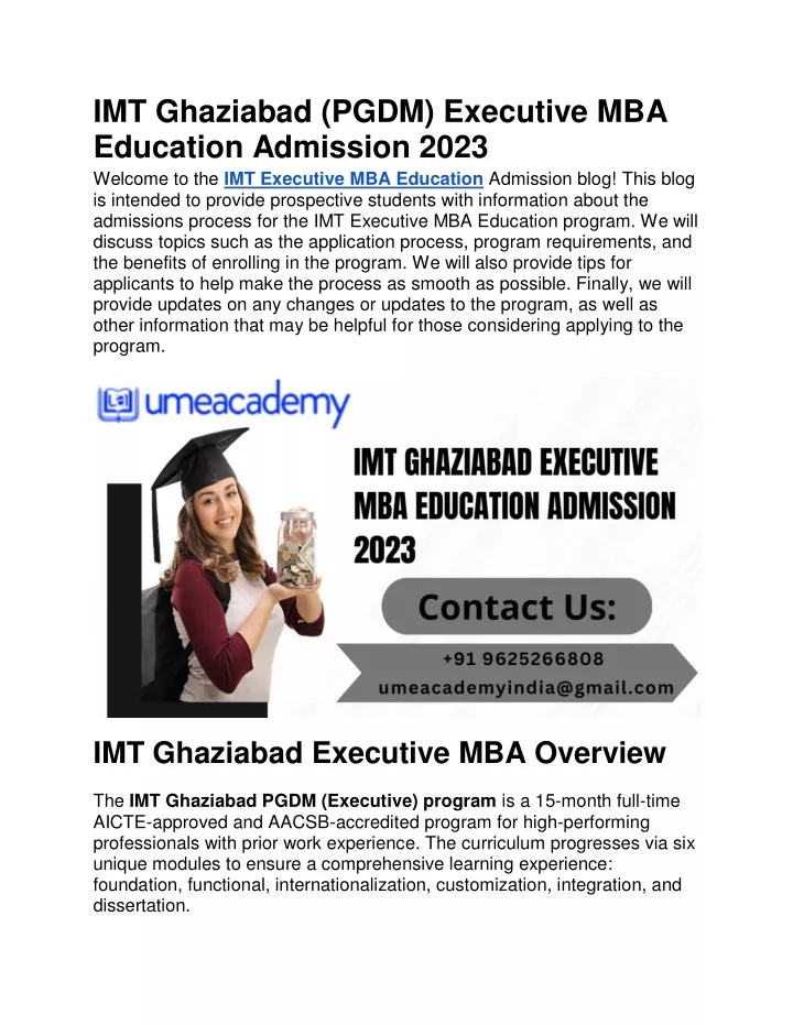 imt ghaziabad pgdm executive mba education