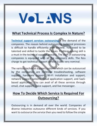 What Technical Process Is Complex In Nature?,