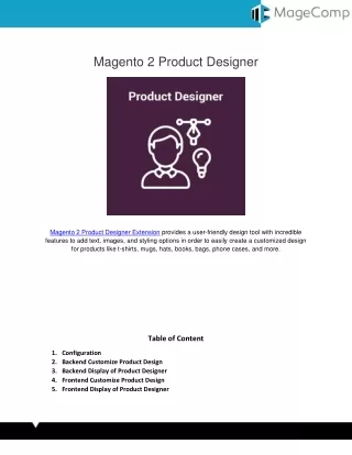 Magento 2 Product Designer Extension