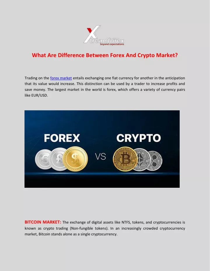 what are difference between forex and crypto