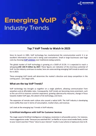 Top 7 VoIP Trends to Watch In 2023