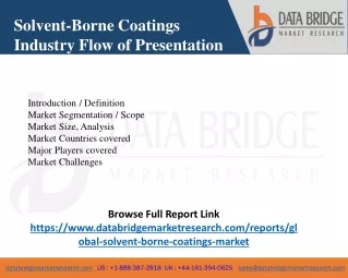 solvent borne coatings industry flow