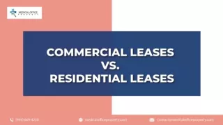 Commercial Leases Vs. Residential Leases