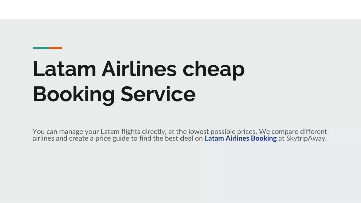 latam airlines cheap booking service