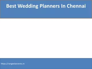 wedding event organizers in chennai