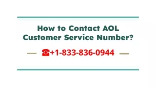 how to contact aol customer service number