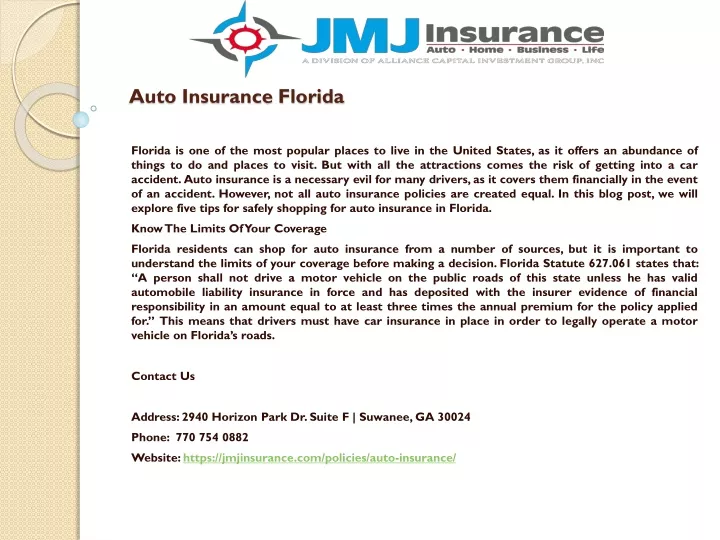 auto insurance florida