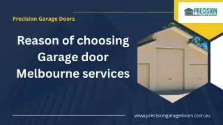 Reason of choosing Garage door Melbourne services