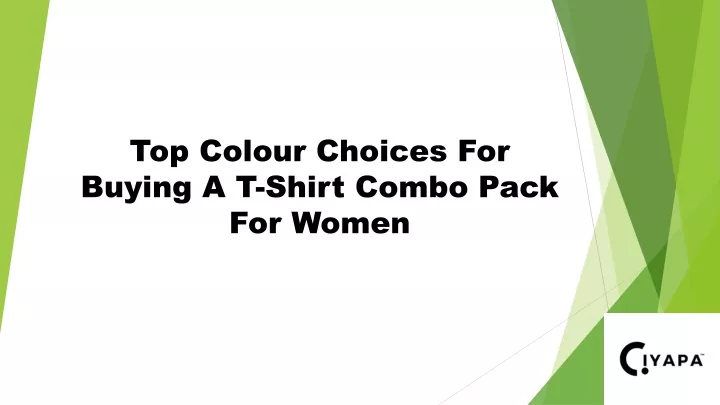 top colour choices for buying a t shirt combo