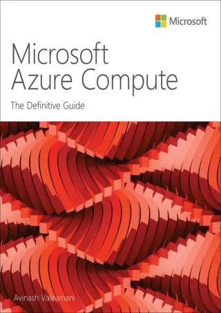 READ Microsoft Azure Compute The Definitive Guide IT Best Practices  Microsoft Press