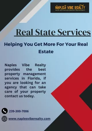 Find the Best Real Estate near Me - Naples Vibe Realty