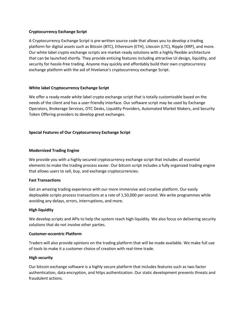 PPT - Cryptocurrency Exchange Script - Hivelance PowerPoint ...