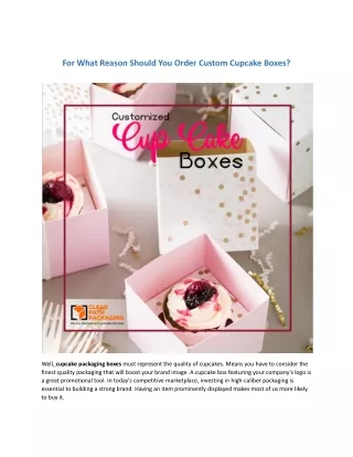 Custom Cupcake Boxes