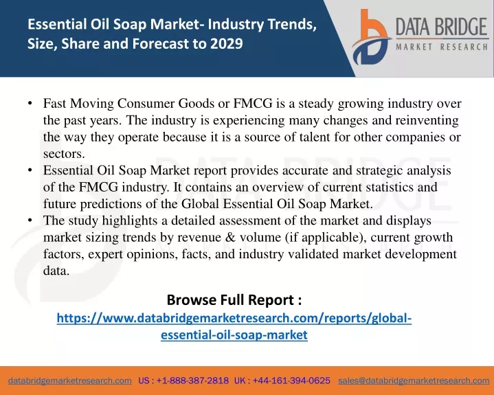 essential oil soap market industry trends size