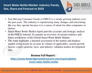 Smart Water Bottle Market