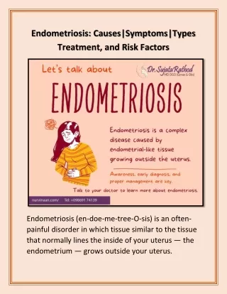 endometriosis causes symptoms types treatment