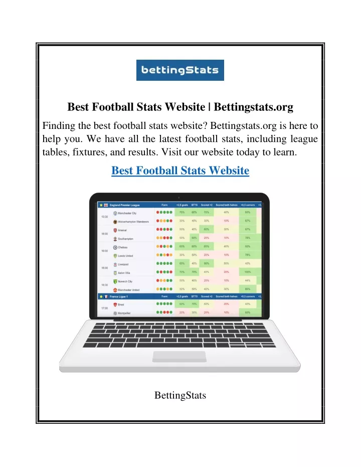 best football stats website bettingstats org